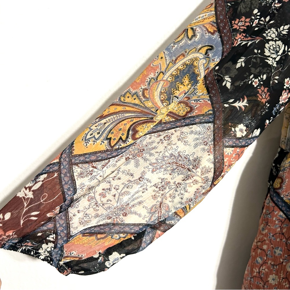 American Eagle Multicolor Patchwork Tie Back Baby… - image 8